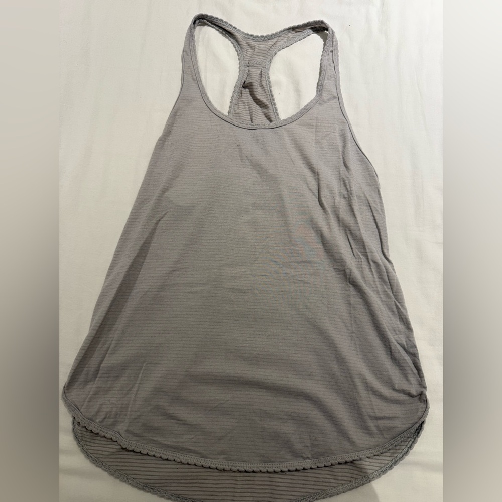 Lululemon Athletica Light Gray Tank Top